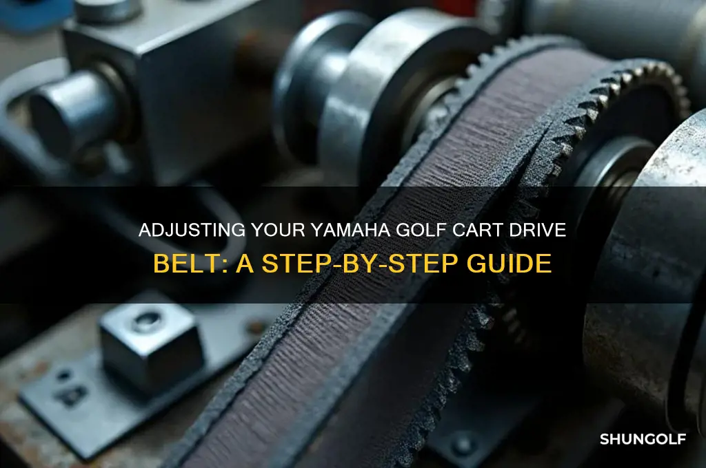 how to adjust drive belt on yamaha golf cart