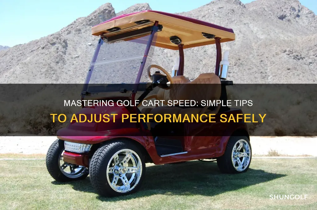 how to adjust golf cart speed