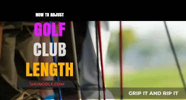 Mastering Your Swing: Tips for Adjusting Golf Club Length