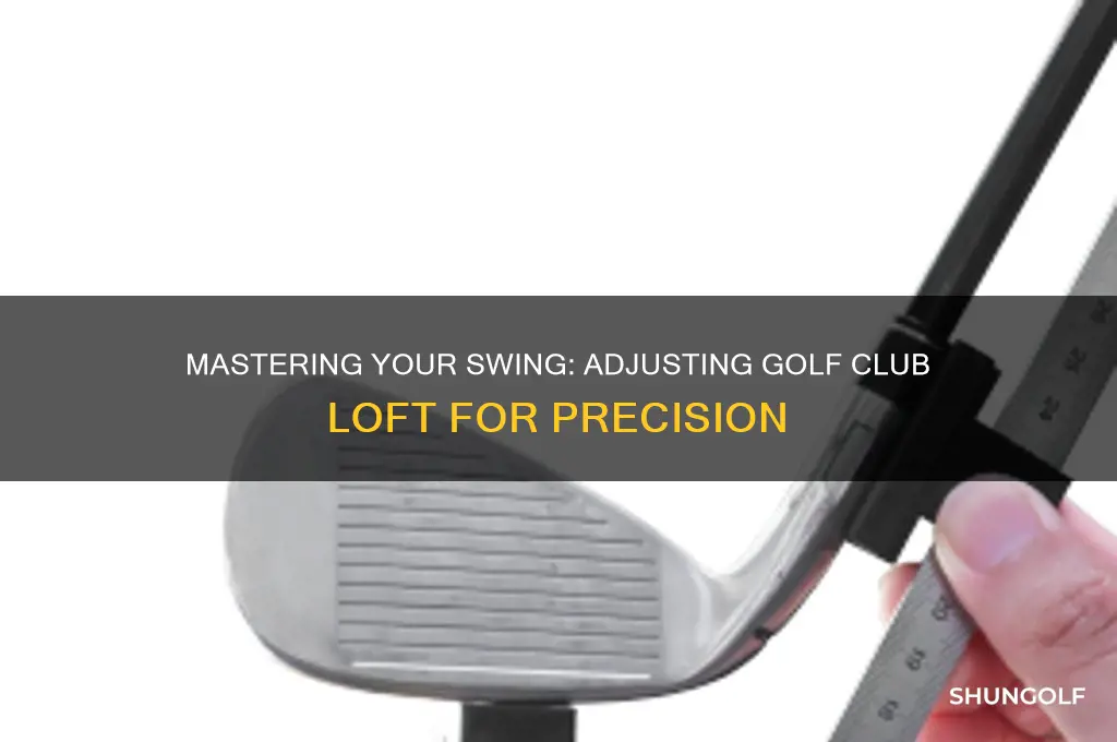 how to adjust golf club loft