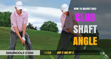 Mastering Your Swing: Adjusting Golf Club Shaft Angle for Precision