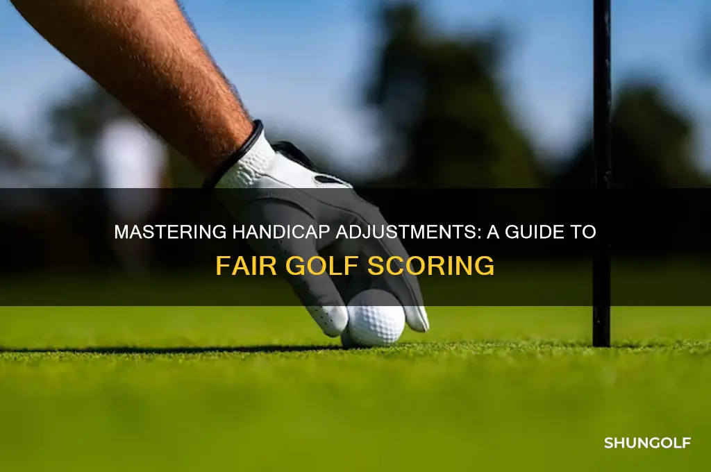 how to adjust golf scores based on handicap