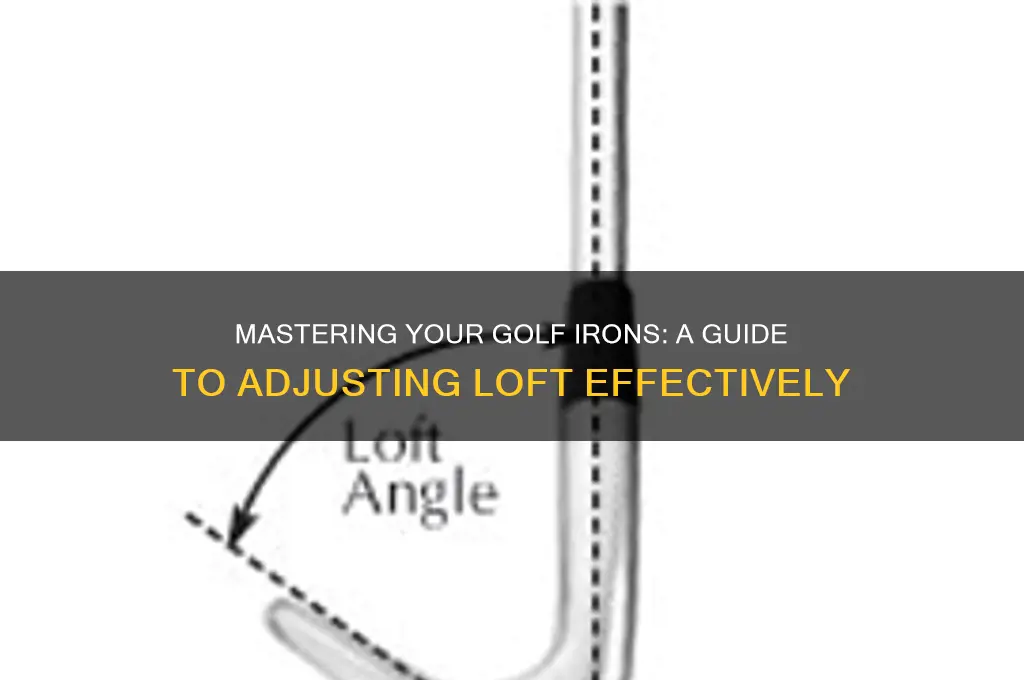how to adjust loft on golf irons