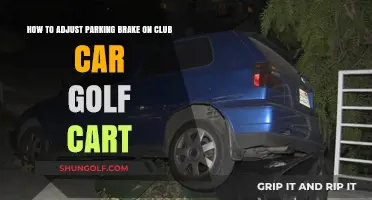 Adjusting Your Club Car Golf Cart's Parking Brake: A Step-by-Step Guide