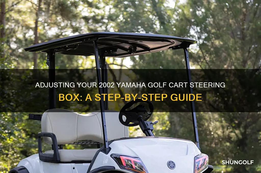 how to adjust steering box on 2002 yamaha golf cart