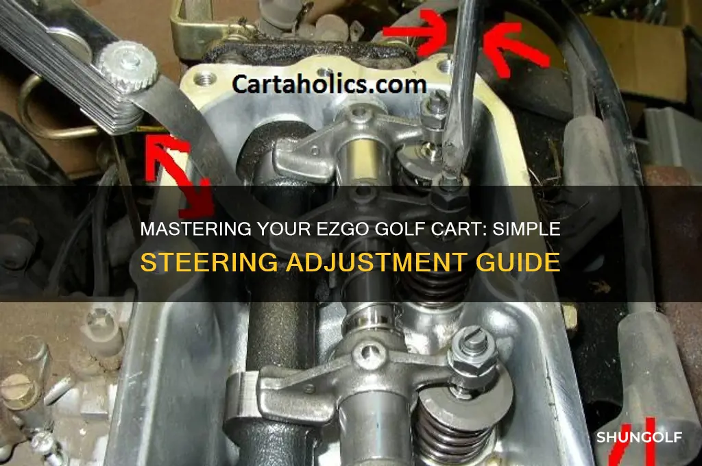 how to adjust steering on ezgo golf cart