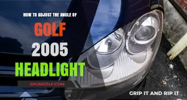 Adjusting Your 2005 Golf Headlight Angle: A Step-by-Step Guide