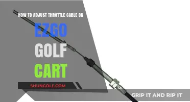 Adjusting Your EZGO Golf Cart's Throttle Cable: A Step-by-Step Guide