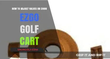 Adjusting Valves on Your 2000 EZGO Golf Cart: A Step-by-Step Guide