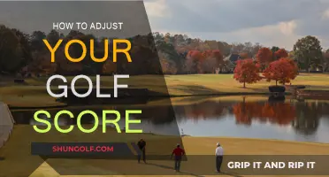Golf Score Adjustments: Strategies to Improve Your Game