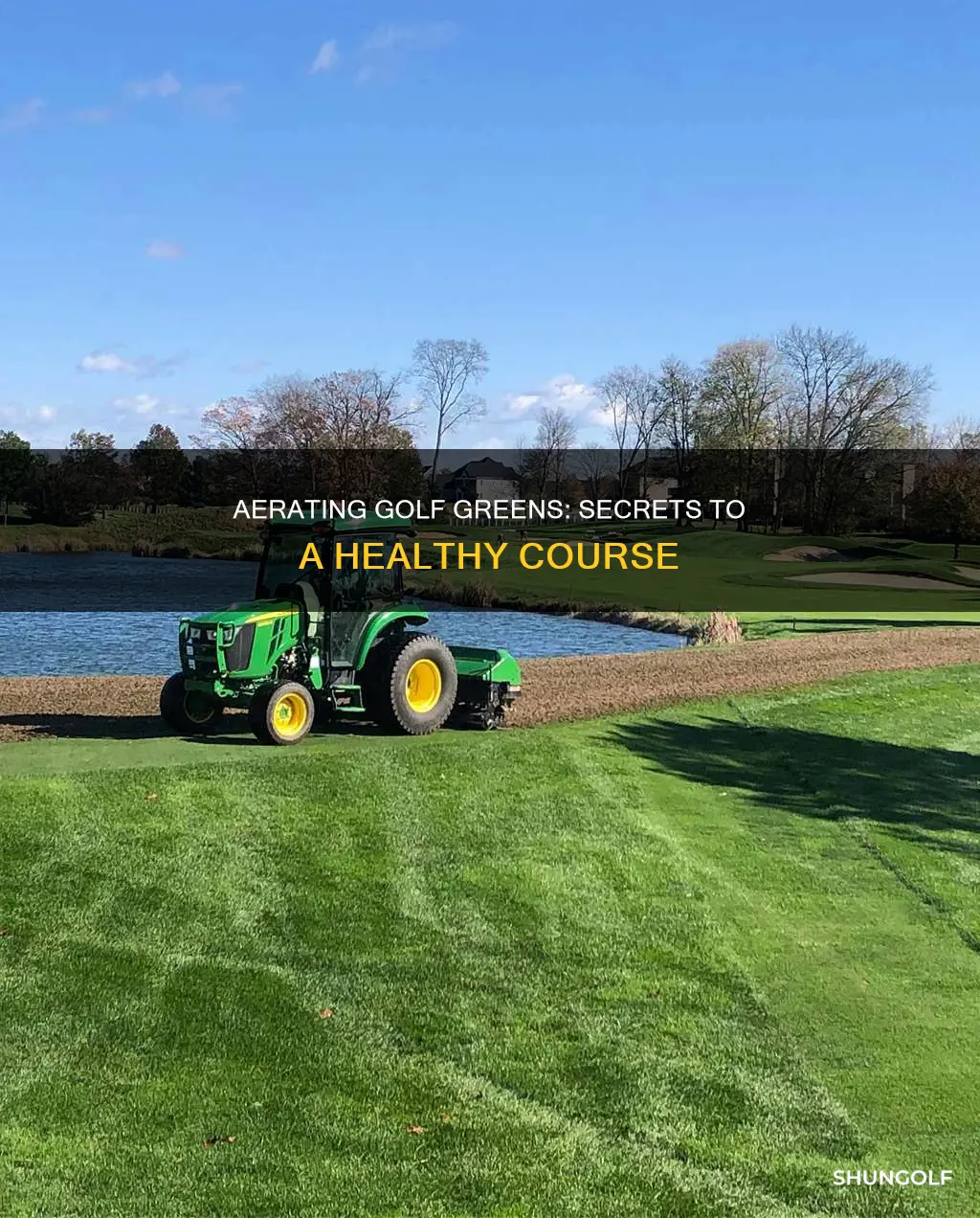 how to aerating golf greens