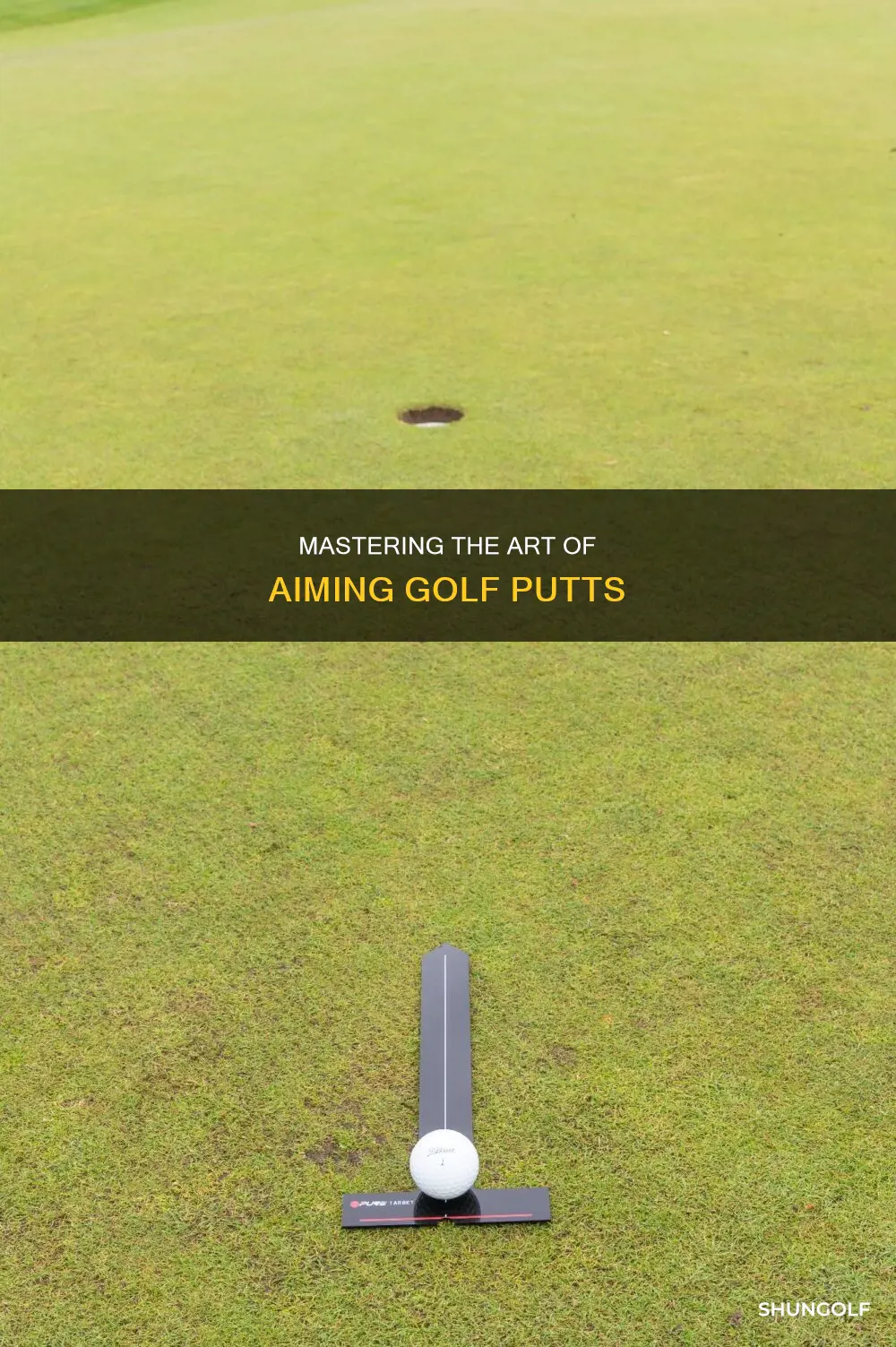 how to aim a golf putt
