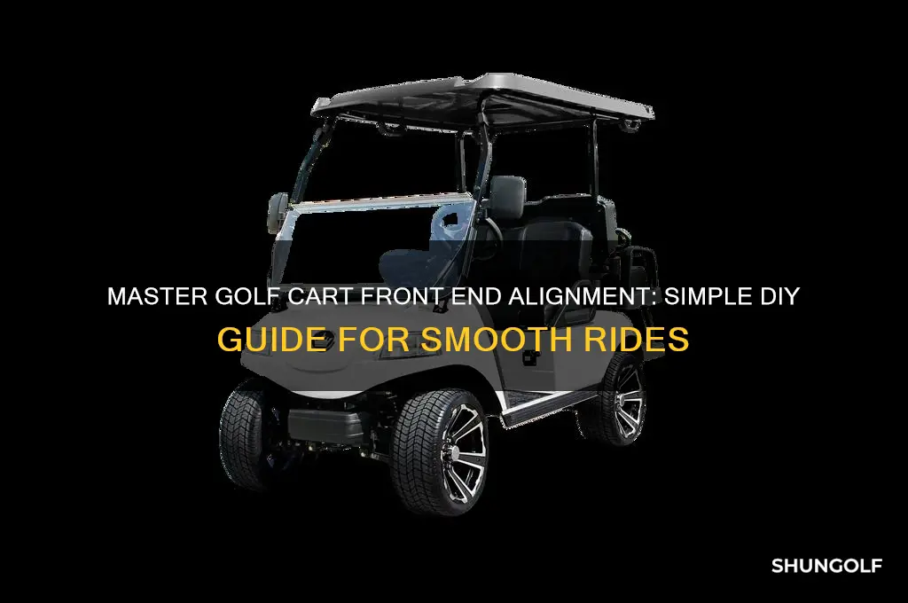how to align a golf cart front end