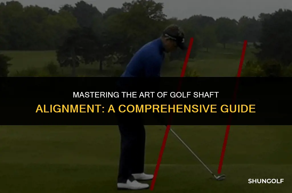 how to align a golf shaft