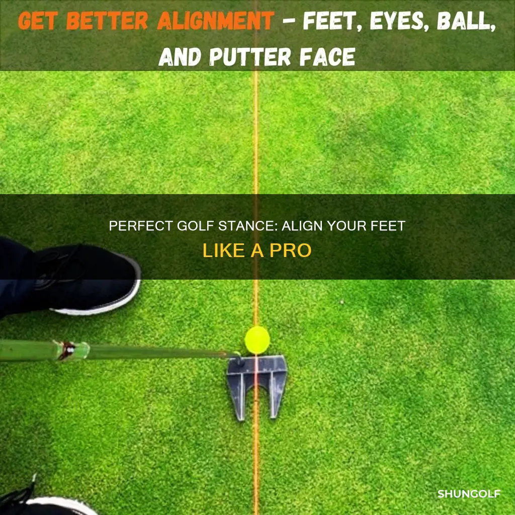 how to align feet in golf