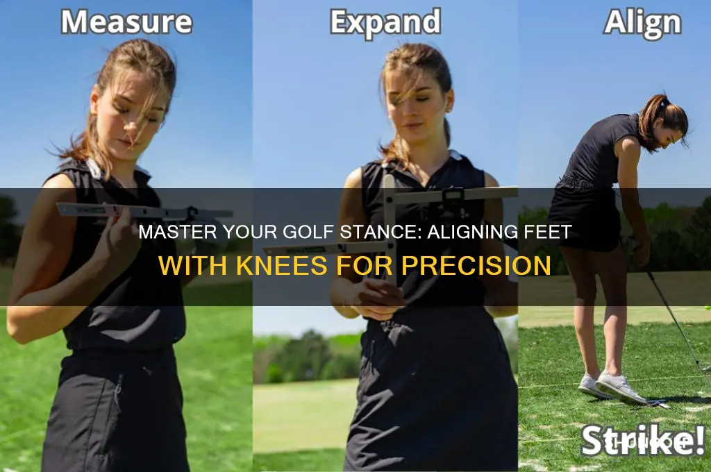 how to align feet with knees golf