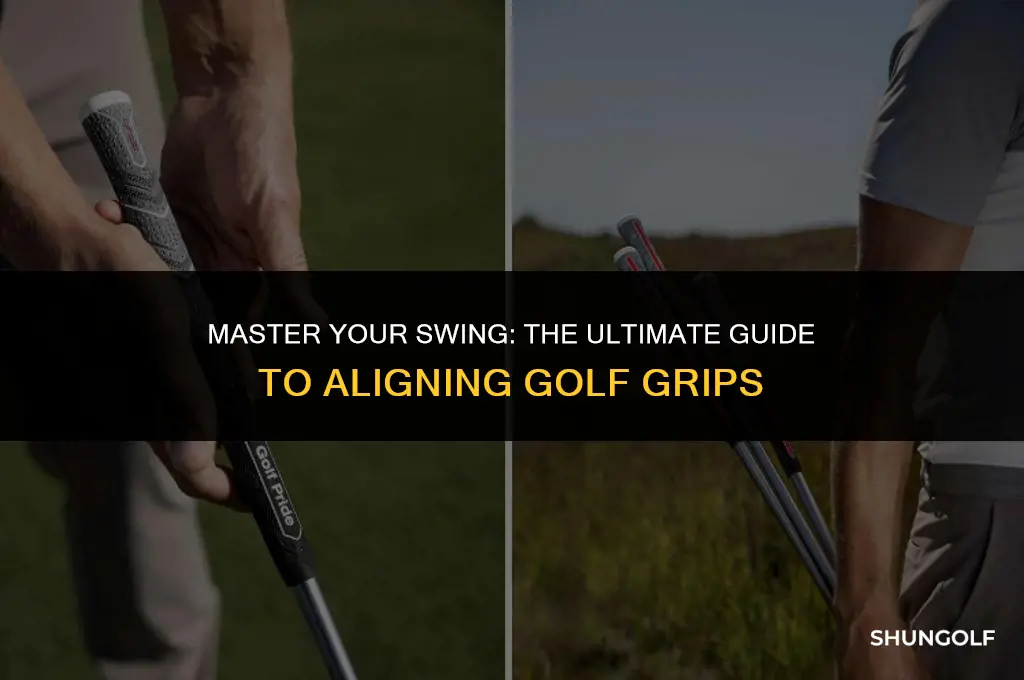 how to align golf grips