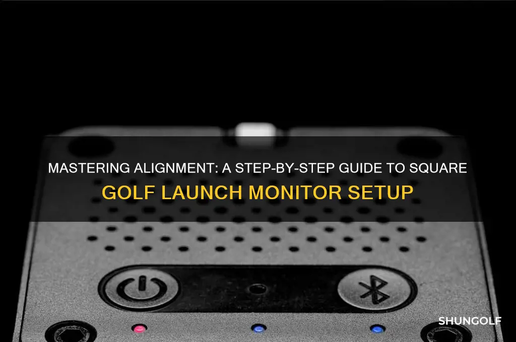 how to align square golf launch monitor