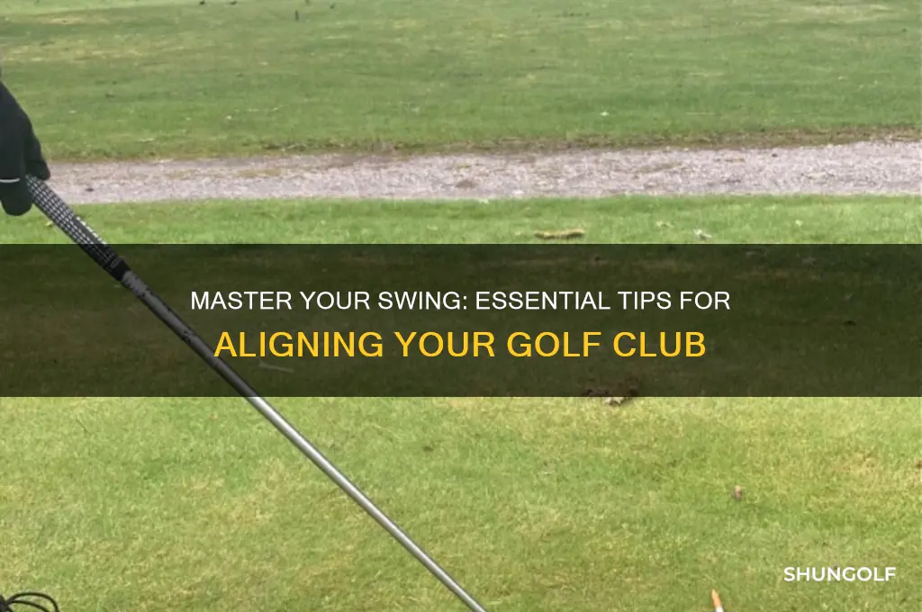 how to align the golf club