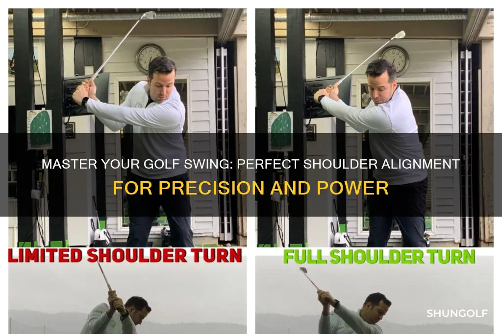 how to align your shoulders in golf