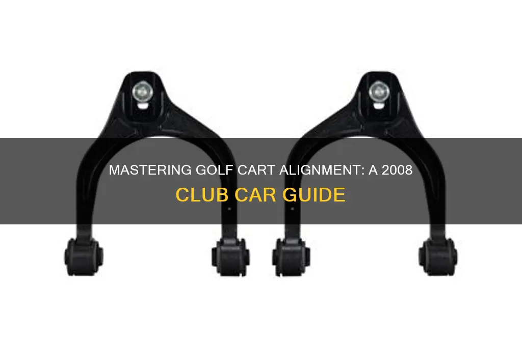 how to aline 2008 club golf cart alinement