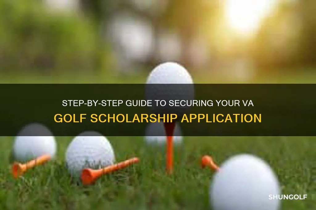 how to apply for va golf scholarship