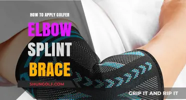 Effective Golfer's Elbow Relief: Applying a Splint Brace Properly