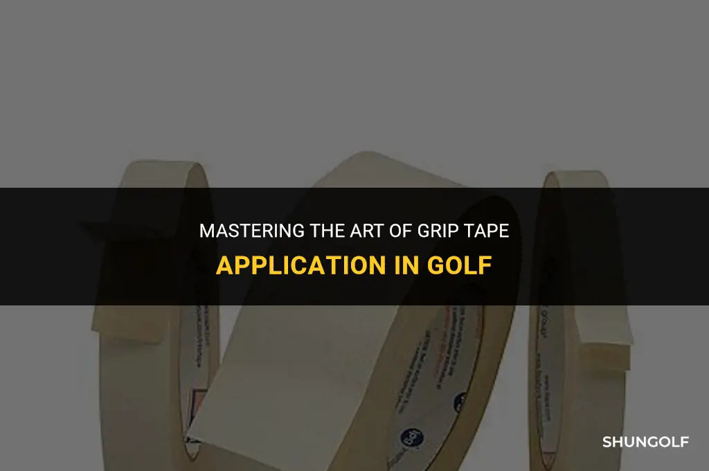 how to apply grip tape golf