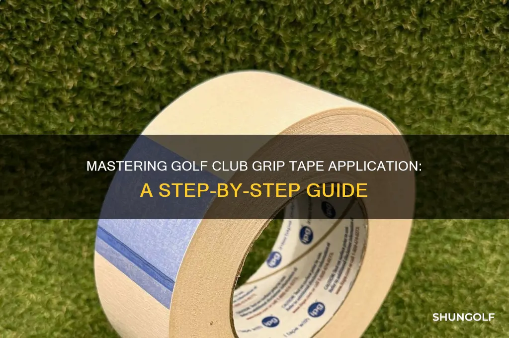 how to apply grip tape to golf club