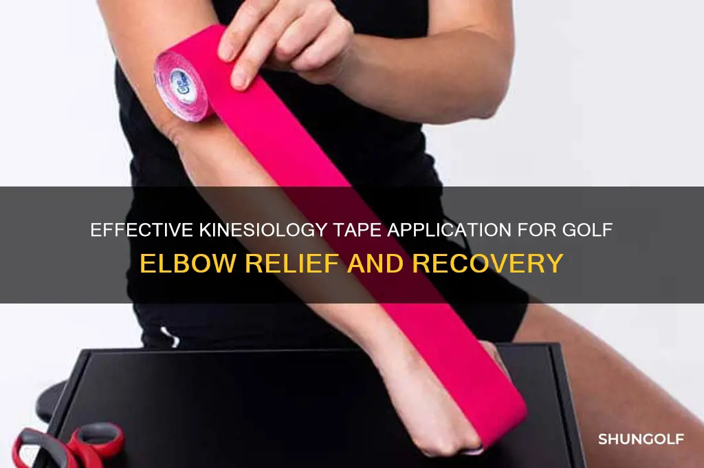 how to apply kinesiology tape for golf elbow