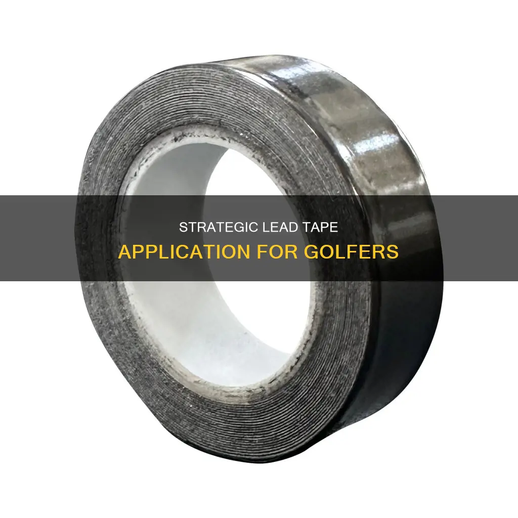 how to apply lead tape golf