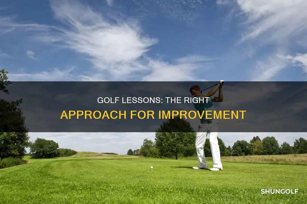 how to approach a golf lesson