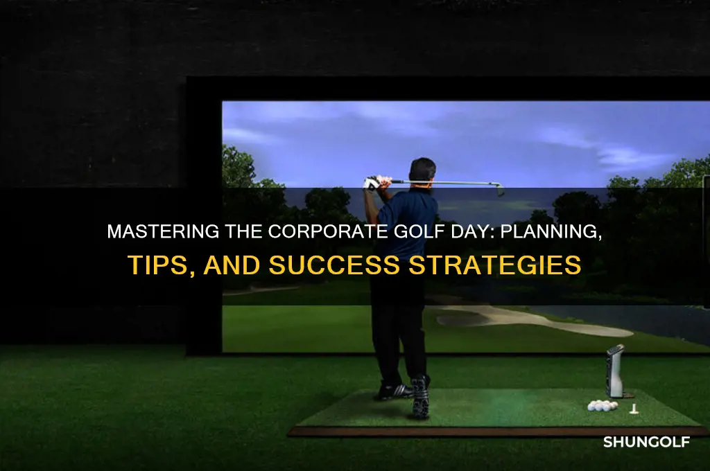 how to arrange a corporate golf day