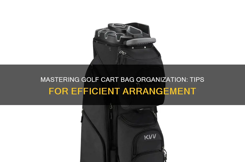 how to arrange a golf cart bag