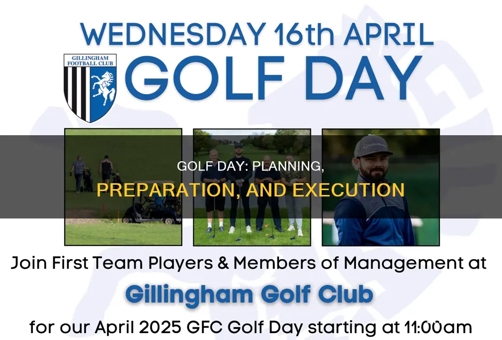 how to arrange a golf day
