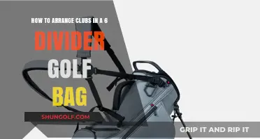 Efficient Golf Bag Setup: Arranging Clubs in a 6-Divider Bag