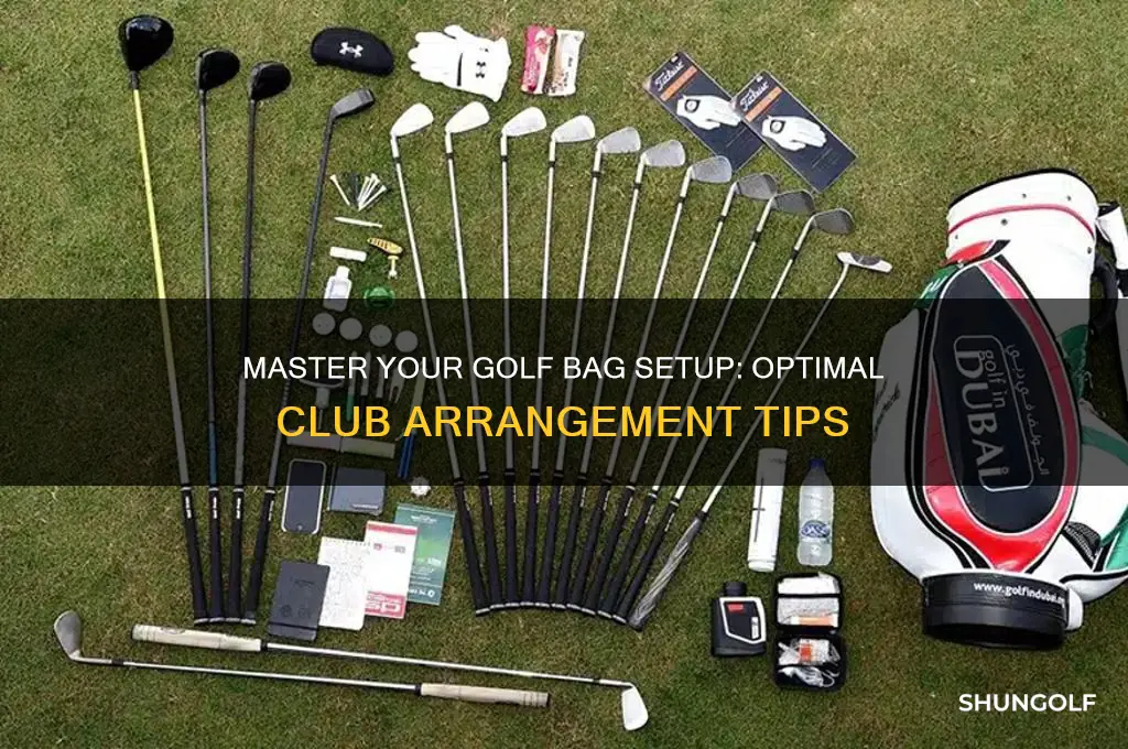how to arrange clubs in a golf bag