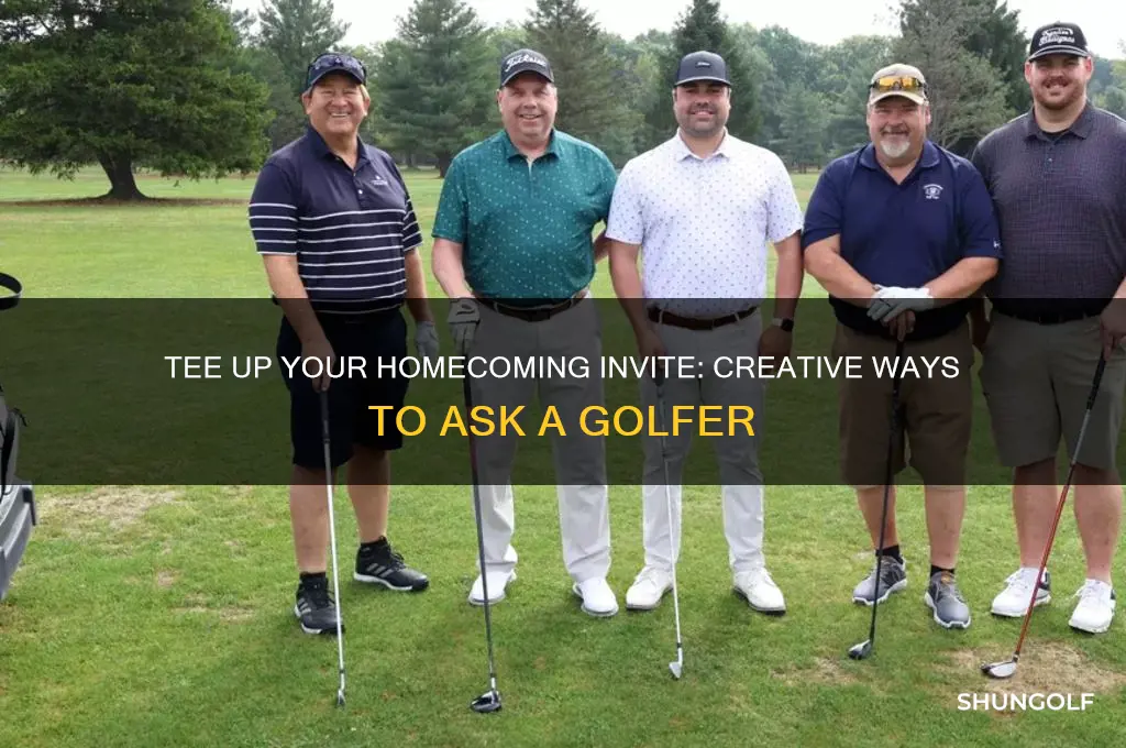 how to ask a golfer to homecoming