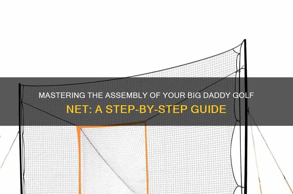 how to assemble big daddy golf net
