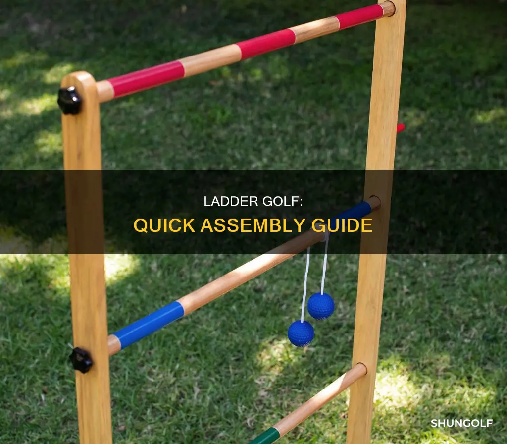 how to assemble ladder golf