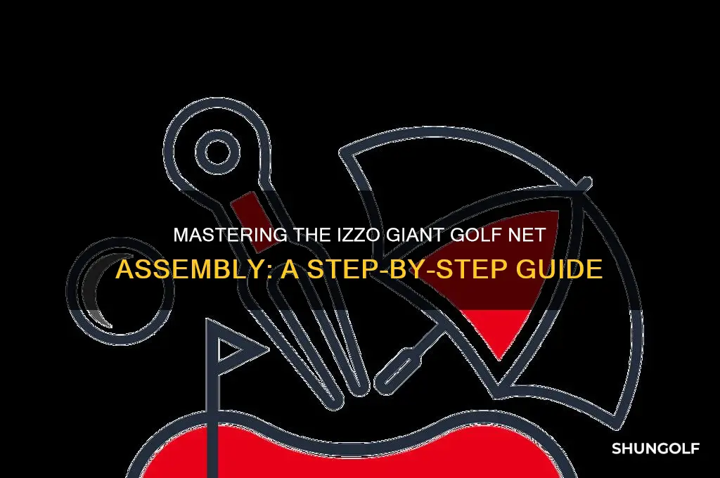 how to assembly izzo giant golf net