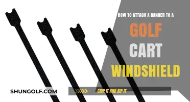 Easy Steps to Securely Attach a Banner to Your Golf Cart Windshield