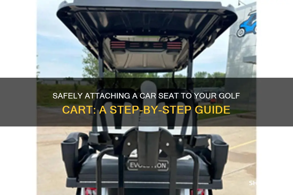 how to attach a car seat to a golf cart