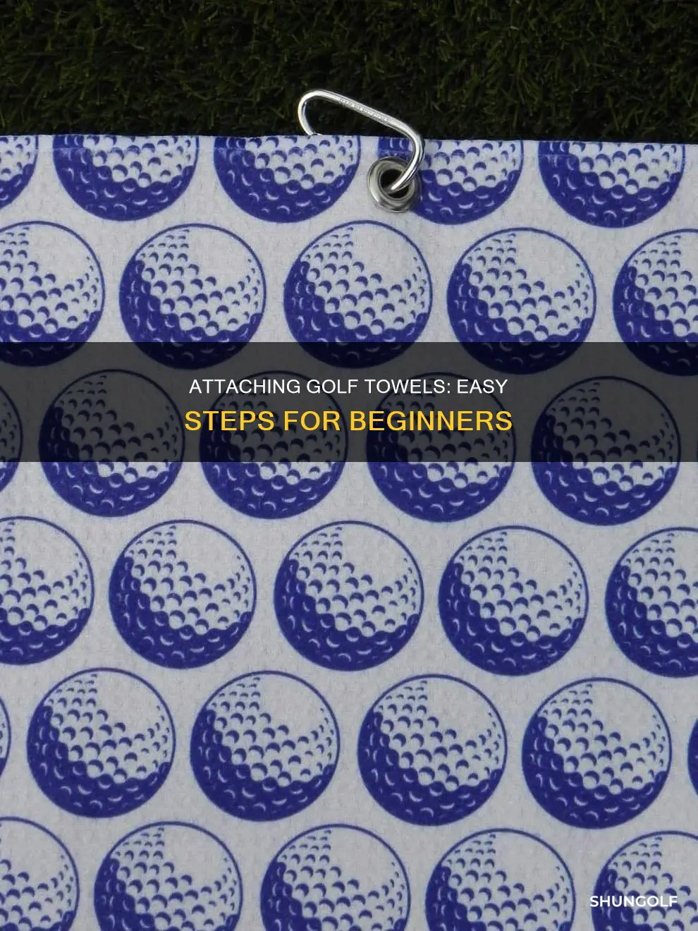 how to attach a golf towel