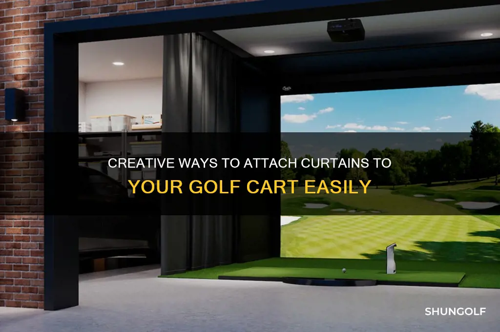 how to attach curtains to golf cart