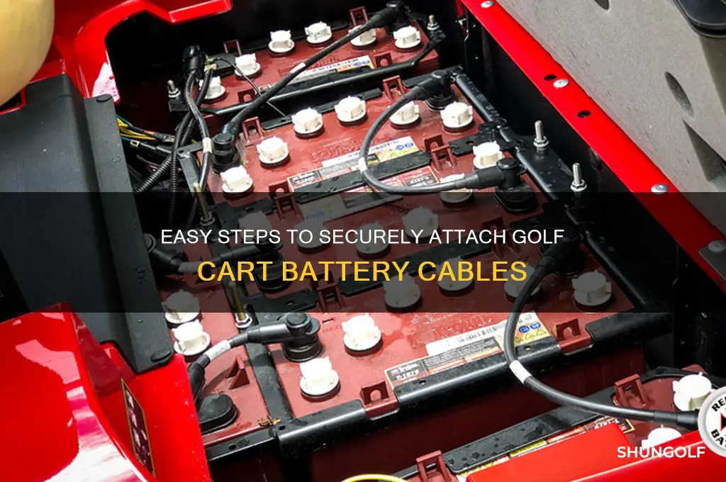 how to attach golf cart battery cables