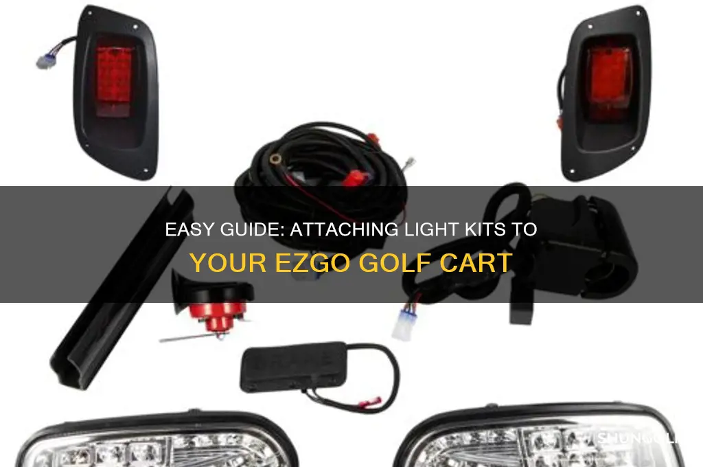how to attach light kits to ezgo golf carts