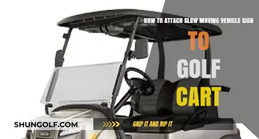 Safely Attach a Slow Moving Vehicle Sign to Your Golf Cart