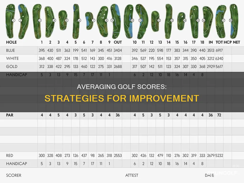 how to average golf scores