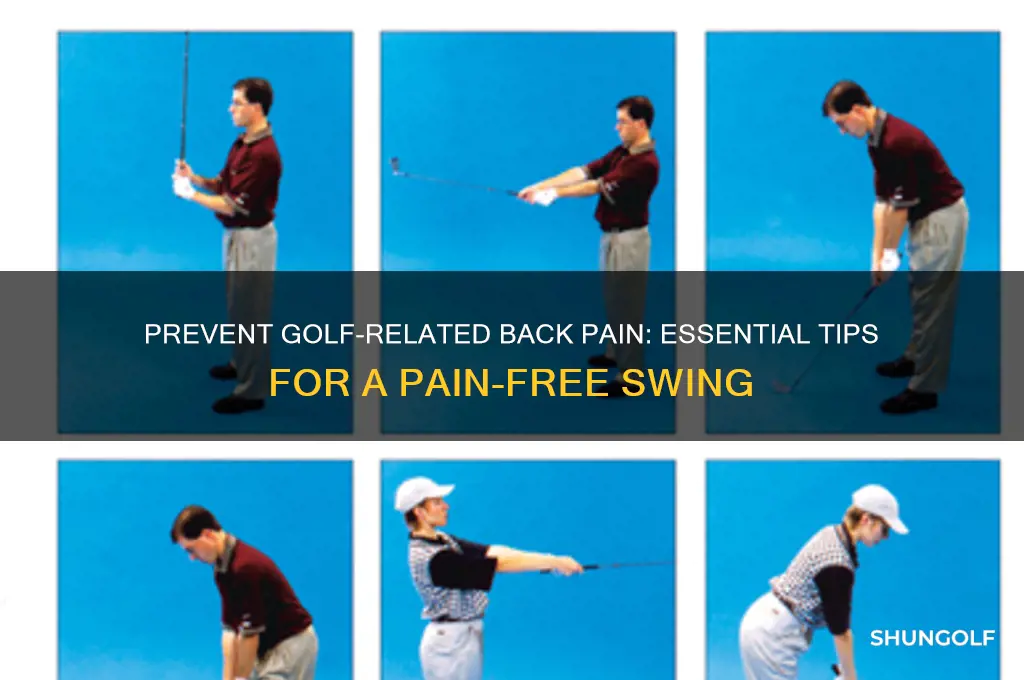 how to avoid back pain playing golf